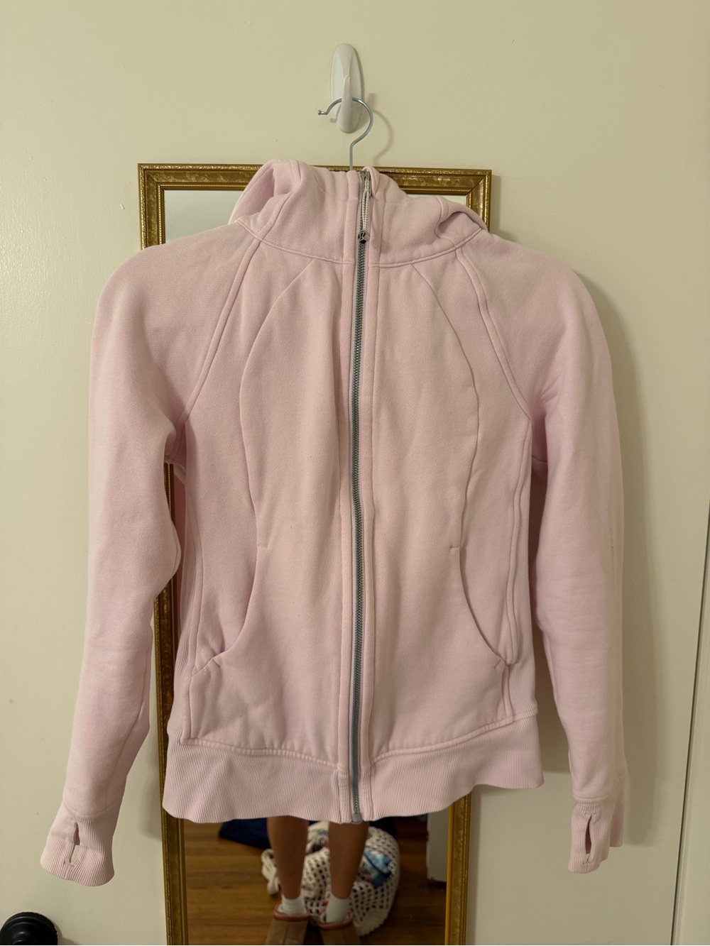 lululemon athletica Light Pink Zip-Up Teddy Jacket